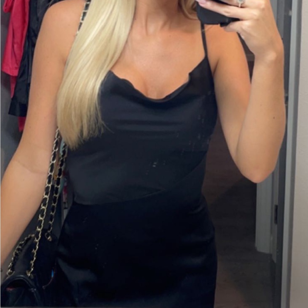 Black Silk Dress - Picture 5 of 6